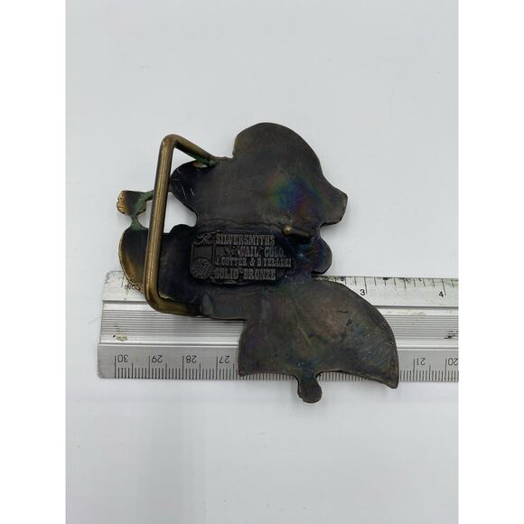 Vintage Popeye Bronze Belt Buckle J Cotter Gallery Vail Silversmith 70s Cartoon - Picture 4 of 5